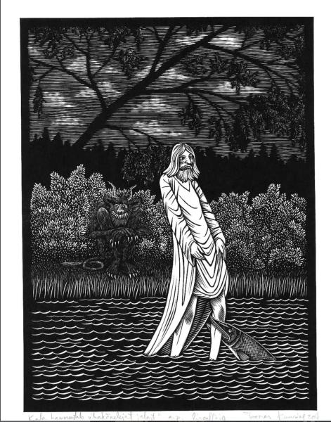 Fish bites hatespeaker from the leg